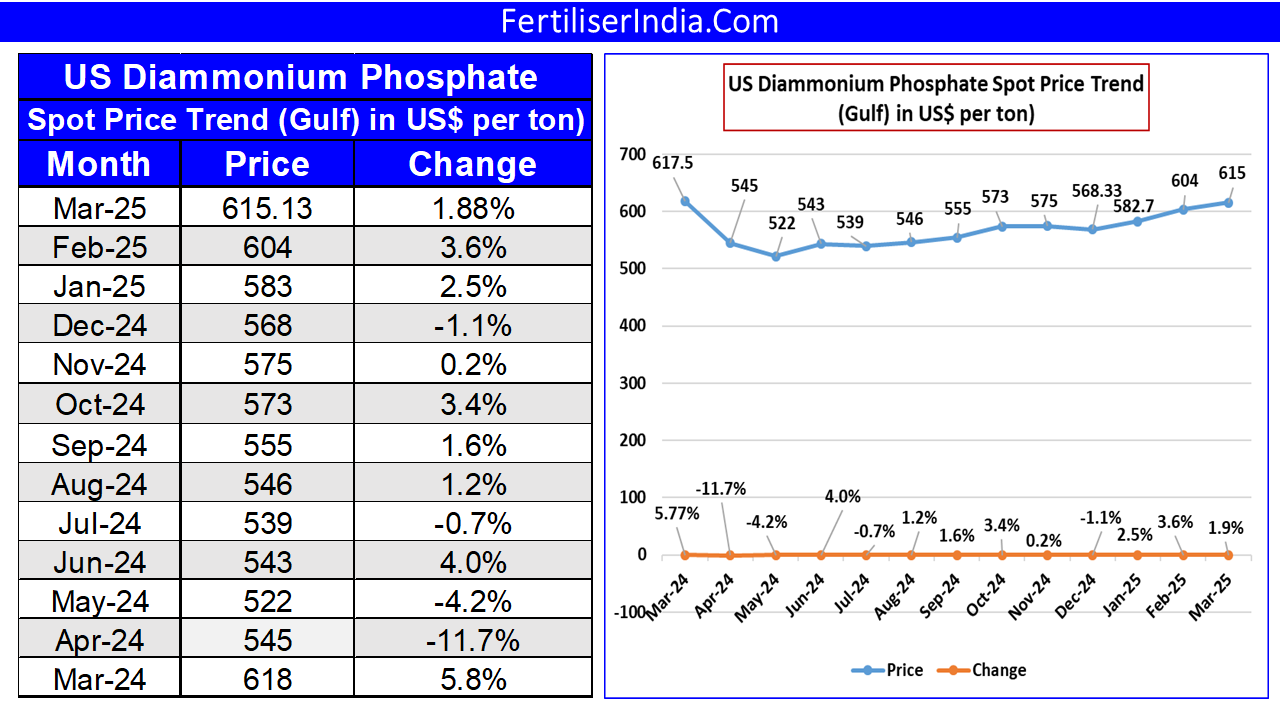 US (Gulf) DAP Spot Price: March 2025 Trends and Market Analysis
